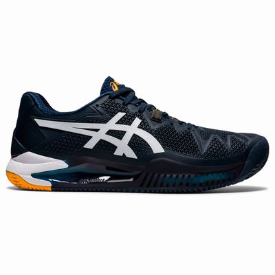 Férfi Asics Gel-Resolution 8 Clay Teniszcipő AS3521749 Kék/Fehér